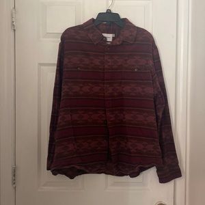 Aztec print button up